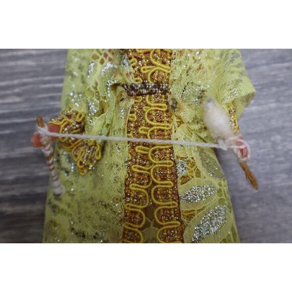 Vintage Arabian Princess Bride Tradition Dress Yellow Lace Dress Fashion Doll - Picture 12 of 13
